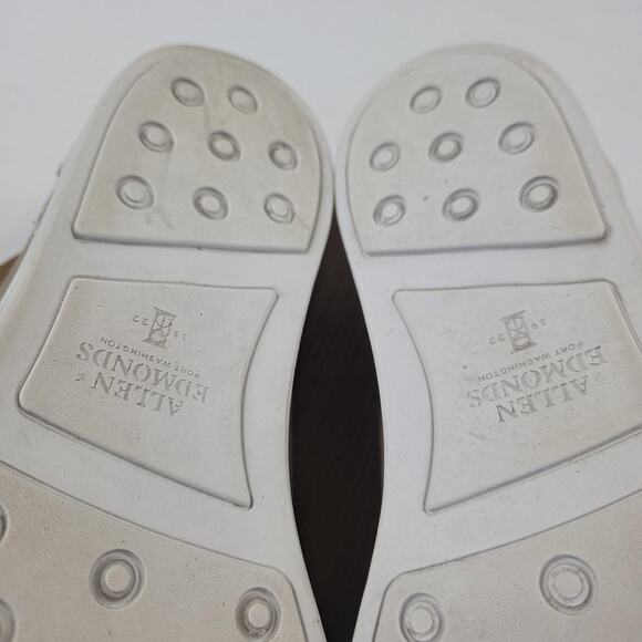 Allen Edmonds Shoes Mens Size 10.5 E Tan Suede Randolph Loafers Slip On Stripe - Picture 16 of 16